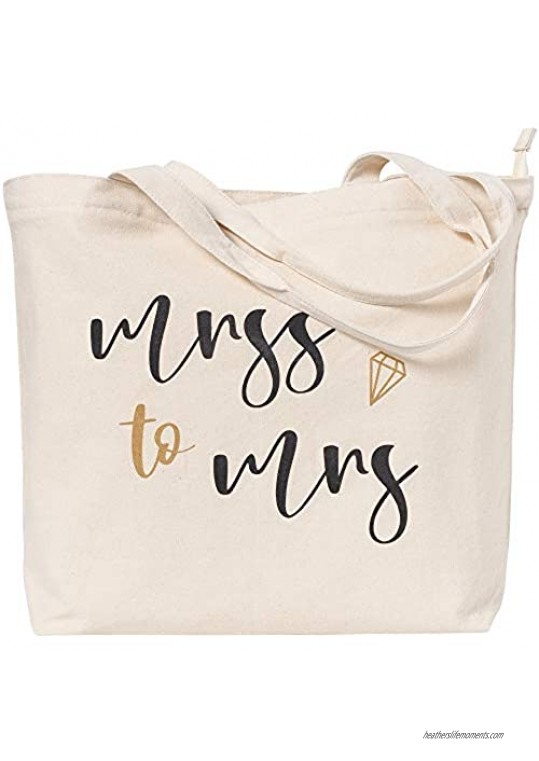 trycary Bridal Shower Gifts for Bride Bag Custom Wedding Tote Bag Honeymoon Engagement Graduation Gifts Wedding Gifts