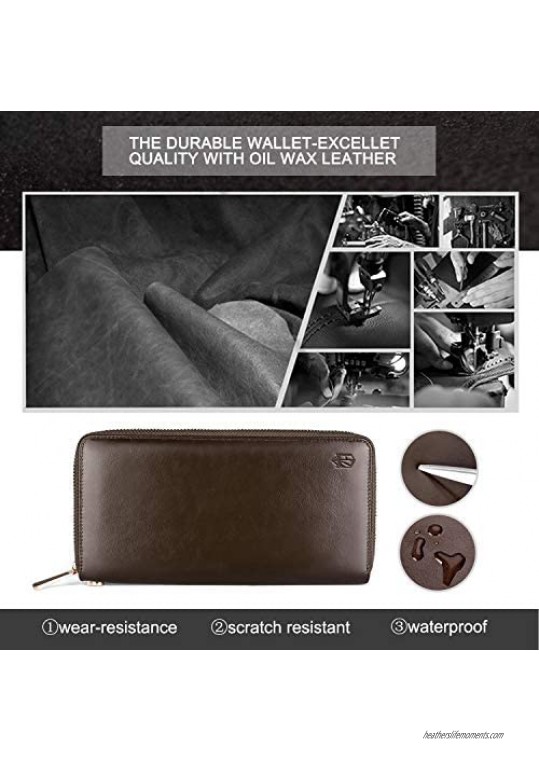 Fashion Long Wallet for women with large capacity RFID Blcking card holder&Phone Bag