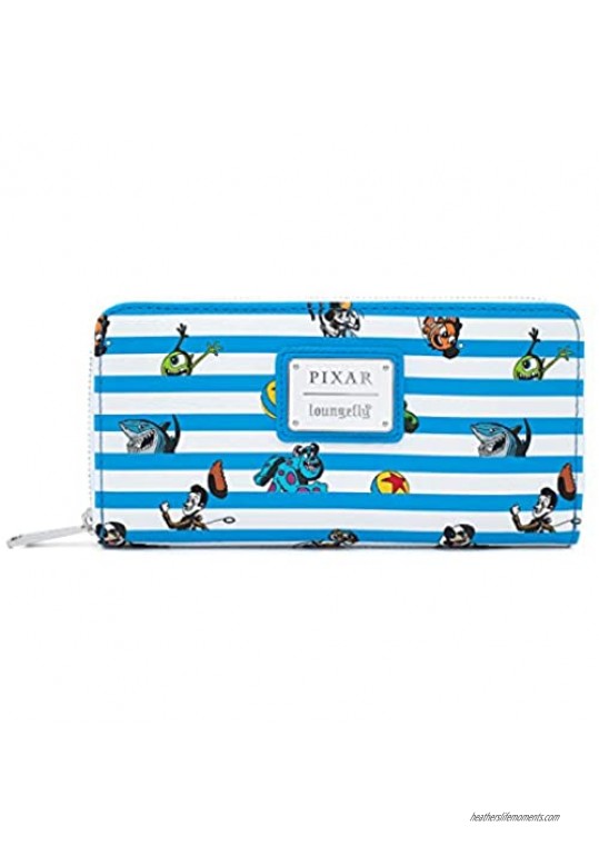 Funko Loungefly Pixar Collection: Pixar Characters Faux Leather Zip Around Wallet Exclusive