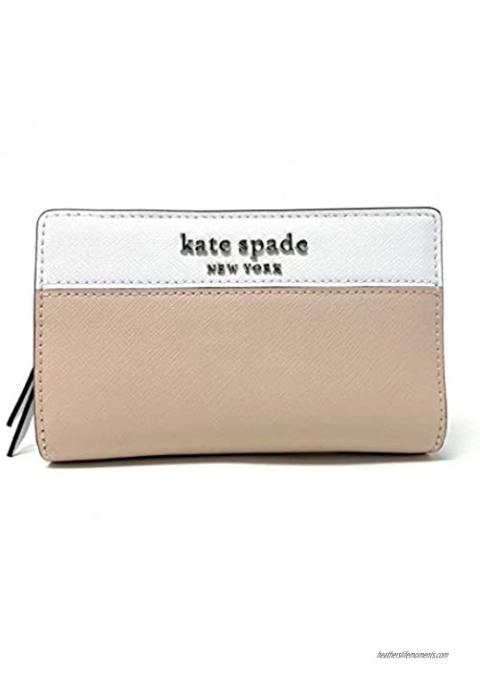 Kate Spade New York Cameron Medium Bifold Wallet (Warm beige/multi)