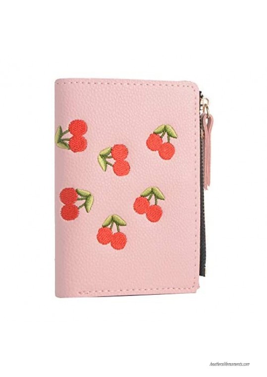 Nawoshow Women Cute Small Wallet Cherry Pattern Coin Purse Card Holder Clutch Bag