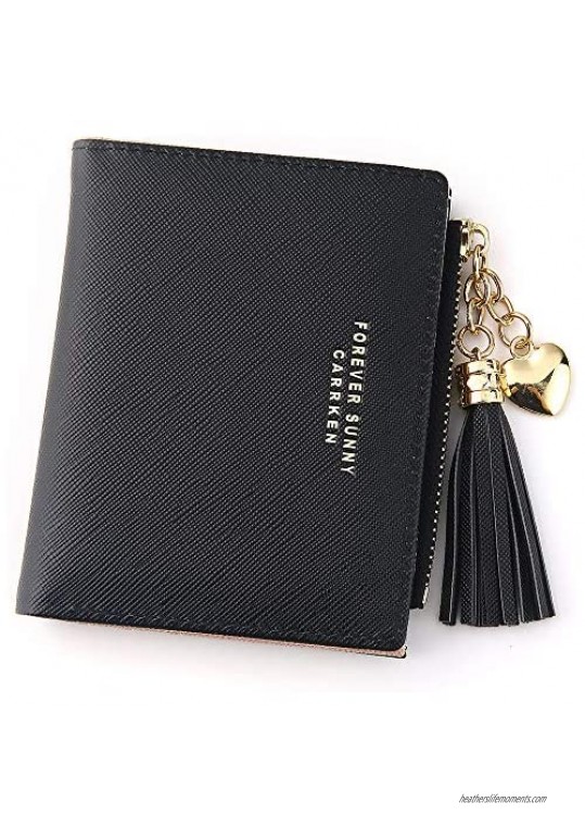 Wallet for Women Small Compact Wallet Bifold RFID Wallet Credit Card Holder Mini Bifold Pocket Wallet