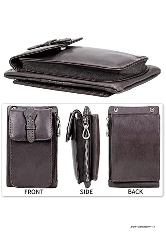 Women's Wallet Leather Crossbody Bag for Women Cards Organizer Phone Purses