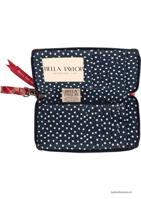 Bella Taylor Modern Wristlet Quilted Cotton Country Patchwork Cell Phone Wallets