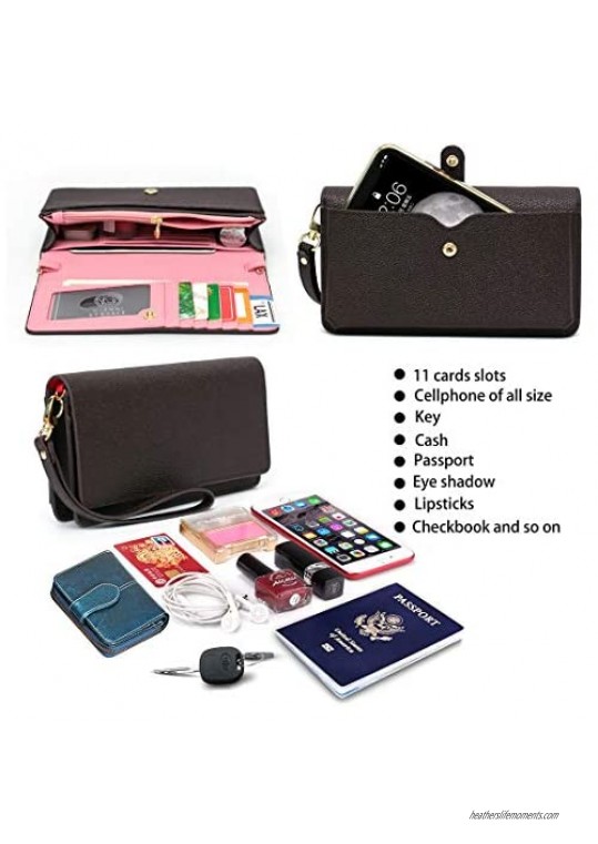 Crossbody Wallet Women's Wristlet Travel Wallet Purses Small Crossbody Phone Bag