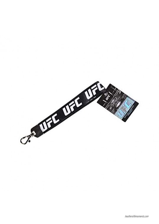 Pro Specialties Group UFC Unisex UFC Lanyard Wristlet Logo Black