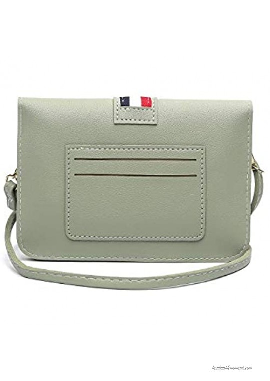 Women Small Crossbody Bag Cellphone Purse Wallet with RFID Card Slots Wristlet(Max 6.5'') 