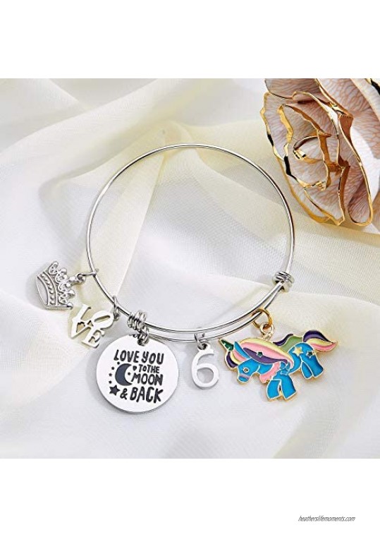 Birthday Gifts for Women Girls Expandable Charm Bracelets 6th 7th 9th 15th 18th 21st 30th 40th 50th 60th 70th 80th 90th Christmas Birthday Gifts for Mom Daughter Grandma Granddaughter Wife Niece