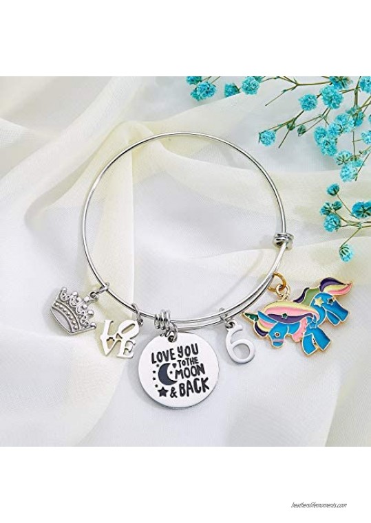 Birthday Gifts for Women Girls Expandable Charm Bracelets 6th 7th 9th 15th 18th 21st 30th 40th 50th 60th 70th 80th 90th Christmas Birthday Gifts for Mom Daughter Grandma Granddaughter Wife Niece