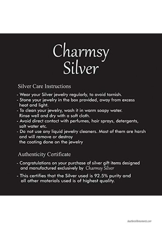 Charmsy Sterling Silver Jewelry Sliding Bolo Bracelet for Teen Women