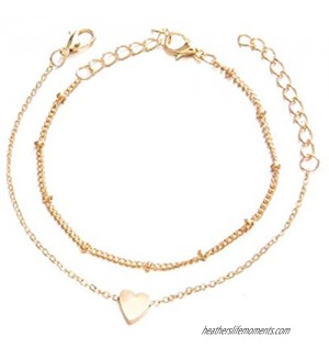 Gold and Silver Tone Heart Bracelet  Dainty Delicate Bracelet  Love Bracelet  Bracelets for Women  Stacking Bracelet  Minimalist Bracelet