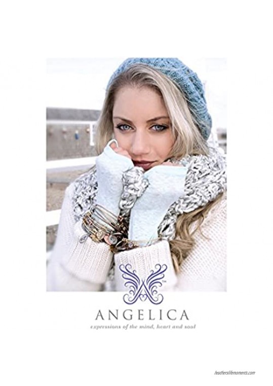 Jewelry Affairs Stipple Finish Brass Palm Tree Angelica Bangle Bracelet 7.25