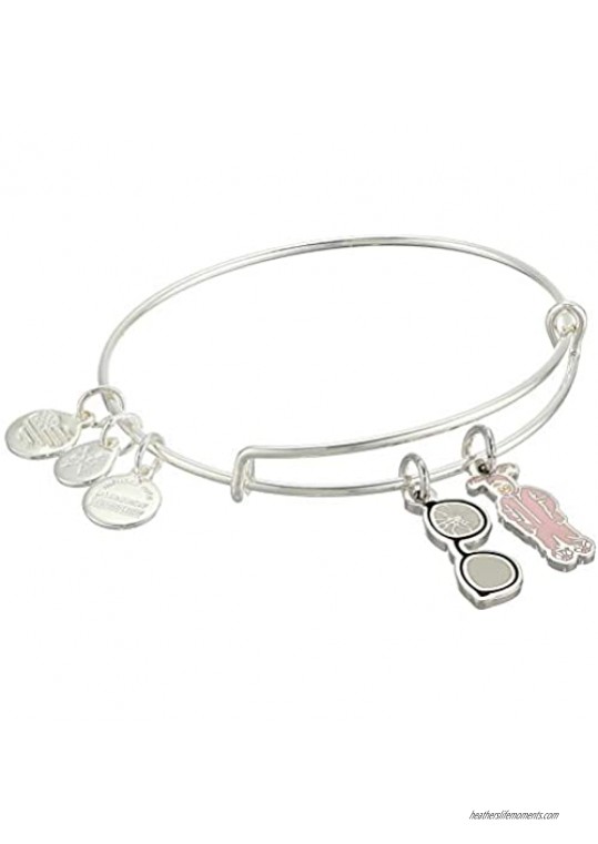 Alex and Ani Color Infusion  A Christmas Story You'll Shoot Your Eye Out Duo Charm Bangle Bracelet