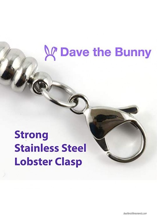 Bishop Bracelet | Chess Piece Stainless Steel Snake Chain Charm Bracelet