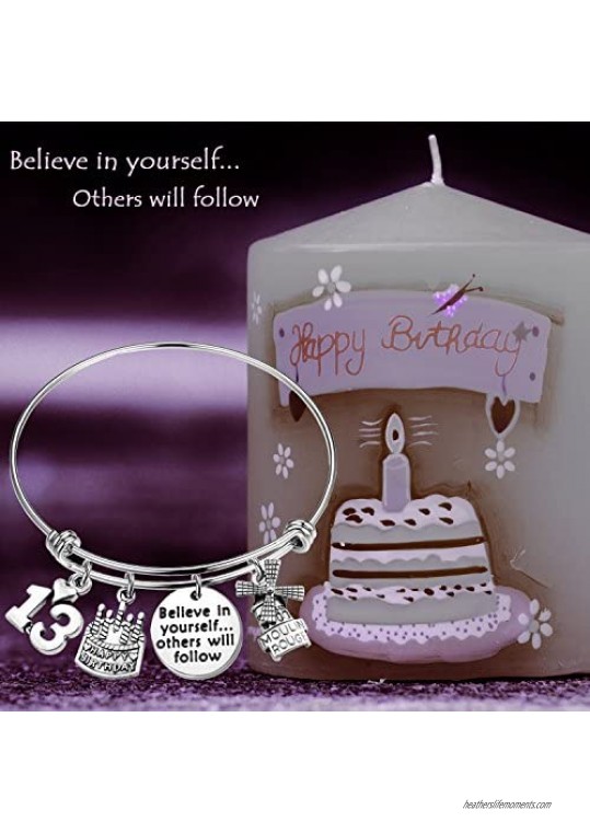 MAOFAED 21st Birthday Bracelet 13th Sweet 16 18th Inspiration Birthday Gift Believe in Yourself Anniversary Jewelry