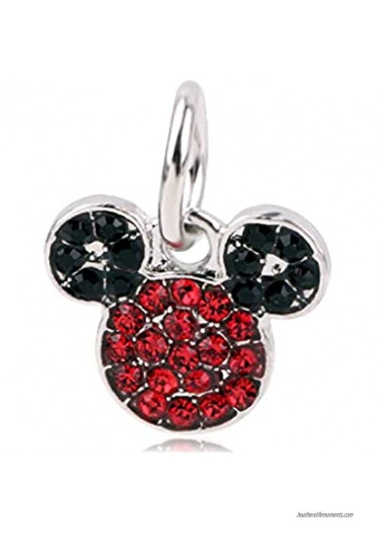 Dangle Red Mouse with Black Ears Charm