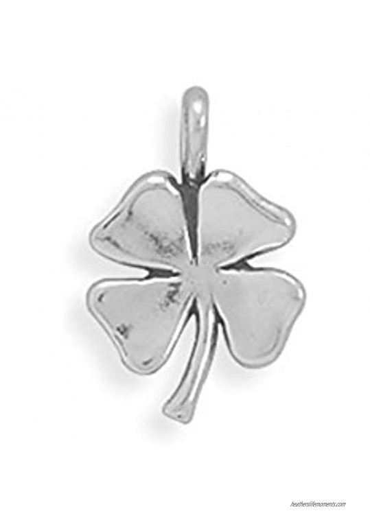 AzureBella Jewelry 4 Leaf Clover Shamrock Charm Sterling Silver Made in The USA