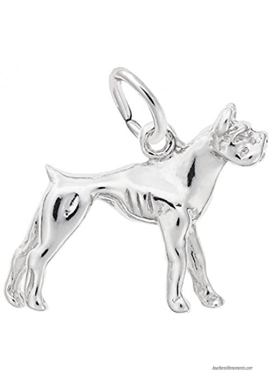 Boxer Dog Charm Charms for Bracelets and Necklaces