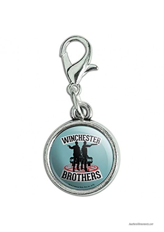 GRAPHICS & MORE Supernatural Winchester Brothers Antiqued Bracelet Pendant Zipper Pull Charm with Lobster Clasp