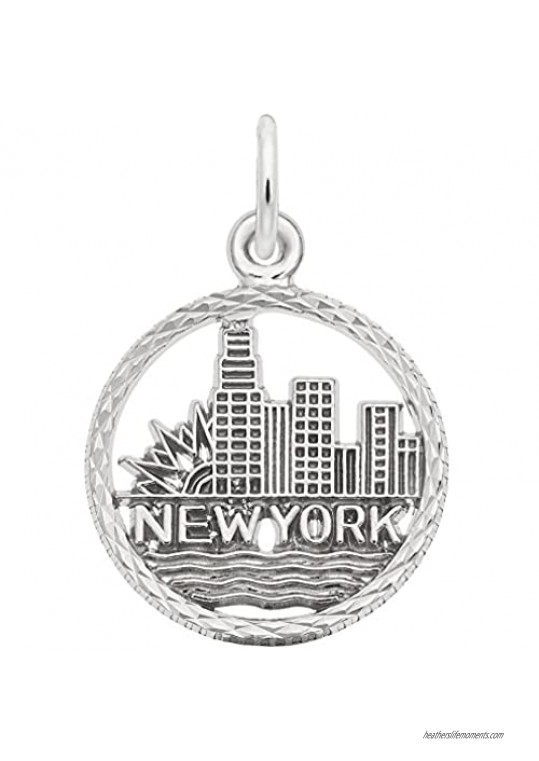 New York Skyline Charm Charms for Bracelets and Necklaces