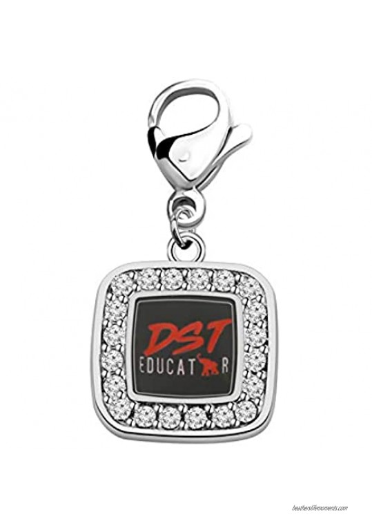 POTIY DST Gift DST Clip-on Charm Jewelry Crystal DST Sorority Sisters Gift