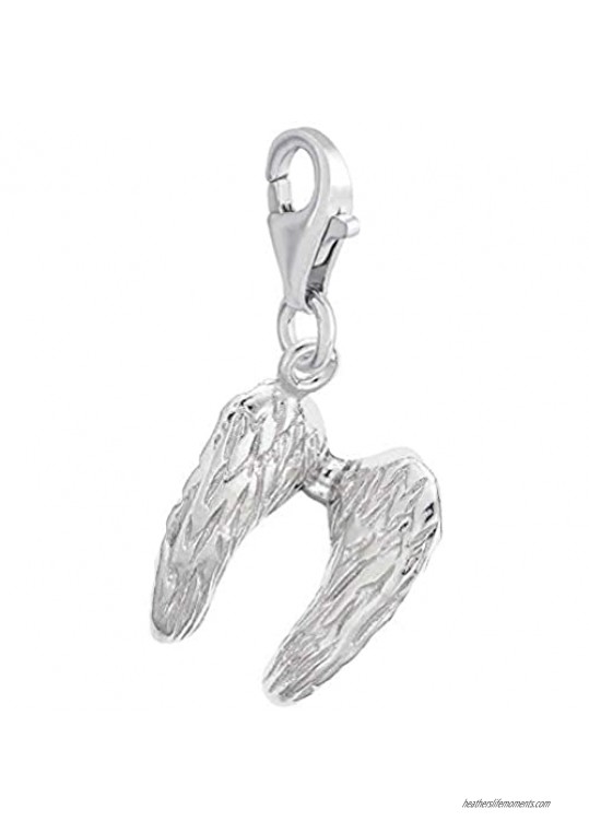 Rembrandt Charms Angel Wings Charm with Lobster Clasp