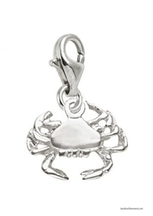 Rembrandt Charms Crab Charm with Lobster Clasp