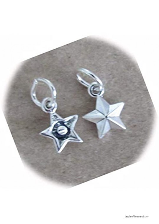 Small Sterling Silver Star Mini Tiny Charm for Your own Designs by CharmingStuffS