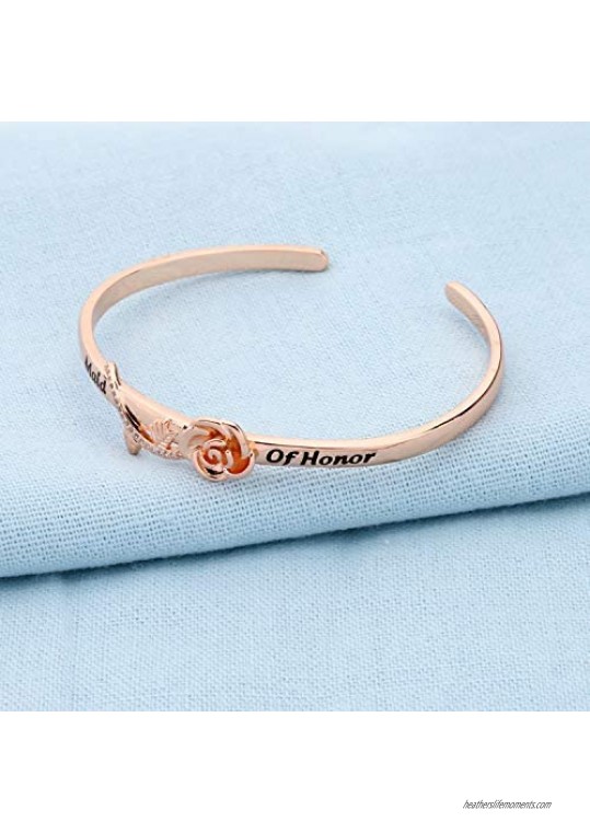 POTIY Maid of Honor Gift Bracelet Maid of Honor Bracelet Bridesmaid Jewelry Gift Jewelry Wedding Party Gift