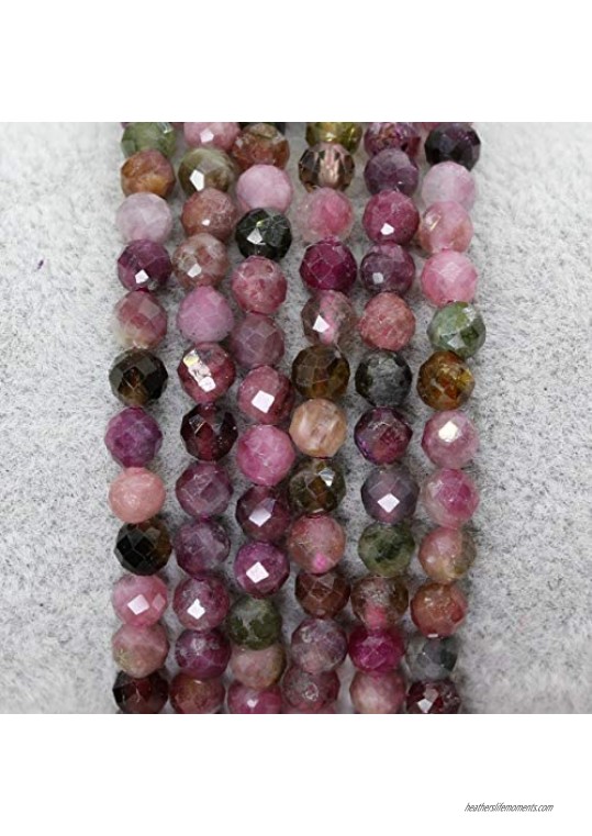 Keleny Gem Semi Precious Gemstones 4mm Round Beads Crystal Stretch Bracelet 7 Inch Unisex